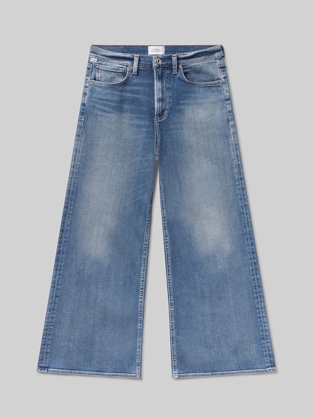 Citizens Of Humanity Mid-Blue Straight-Leg Jeans